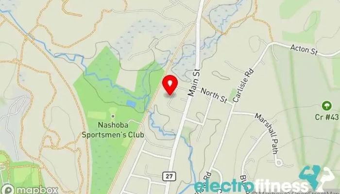map of Reach Athletics Gym, Nutritionist, Personal trainer, Physical fitness program in Acton