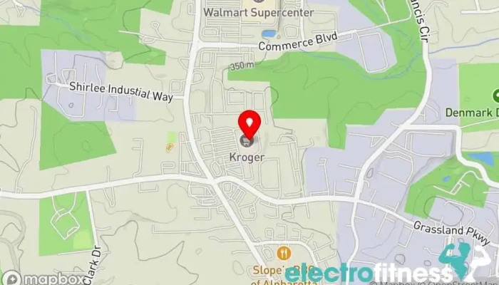 map of real hot yoga Alpharetta Yoga studio in Alpharetta