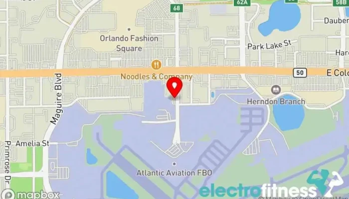 map of Realm Elite Fitness Gym, Fitness center, Personal trainer, Physical fitness program, Weight loss service in Orlando