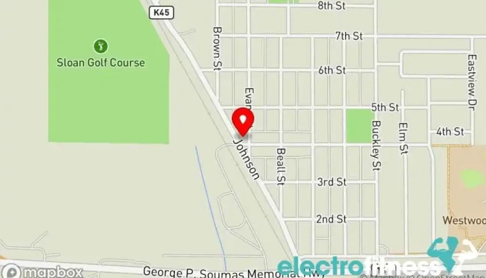 map of Rebel Fitness Fitness center in Sloan