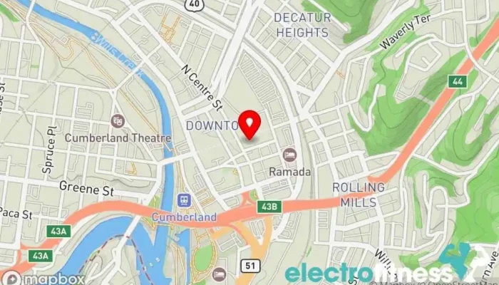 map of Recovery in Fitness Non-profit organization, Nutritionist, Personal trainer, Physical fitness program in Cumberland