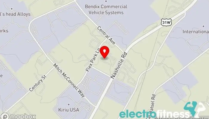 map of Redpoint Climbing Center Rock climbing gym, Gym in Bowling Green