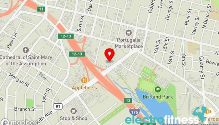 map of Regiment Training Center Martial arts school, Fitness center, Karate school, Self defense school, Wrestling school in Fall River