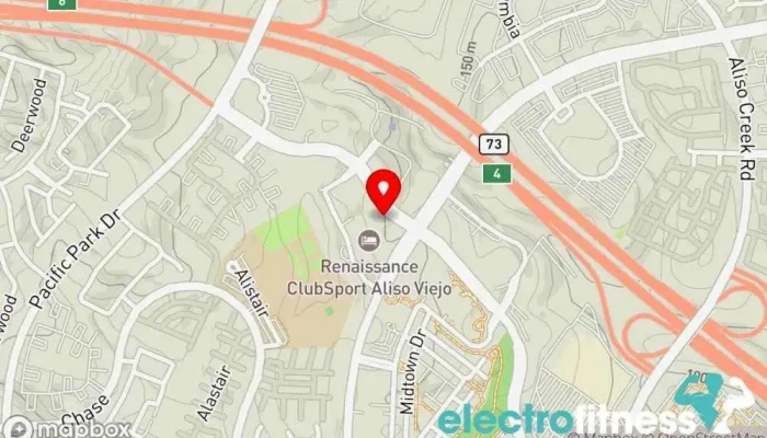 map of Renaissance Sports Club Gym in Aliso Viejo