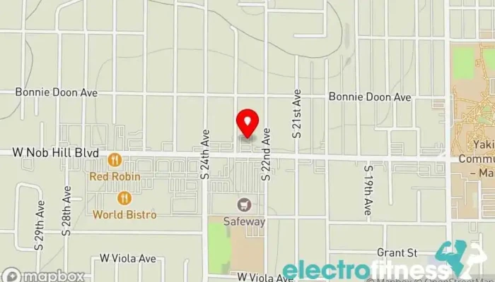 map of Renu Hot Yoga Yoga studio, Yoga instructor in Yakima