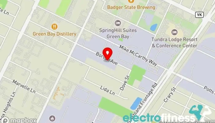 map of REPS Fitness and Performance LLC Personal trainer in Ashwaubenon