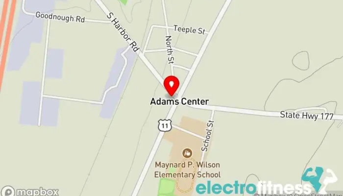 map of Rescued Treasures Thrift Store Thrift store in Adams Center