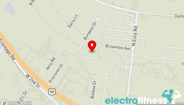 map of Resurrected Strength Fitness center in Broussard