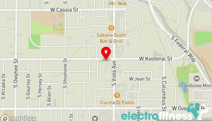 map of Revel Movement formerly known as Ophidia Studio Dance school, Aerial sports center, Circus, Fitness center in Boise