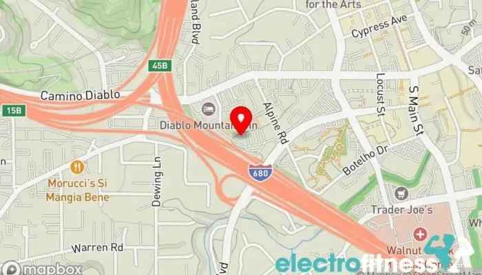 map of RISE Paralysis Recovery Center Rehabilitation center, Fitness center in Walnut Creek