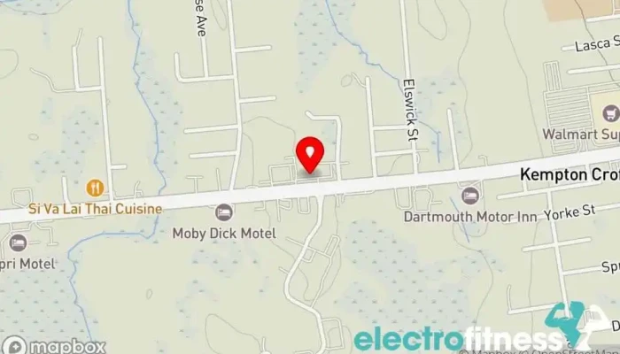 map of Ritual Sweat Society Yoga studio in Dartmouth