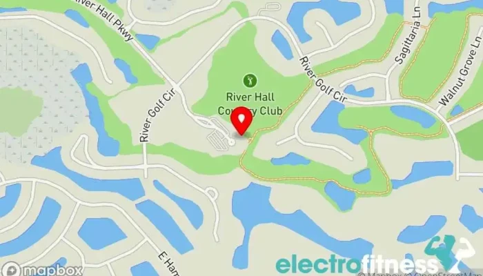 map of River Hall Country Club Golf course, Country club, Event venue, Golf club, Restaurant in Alva