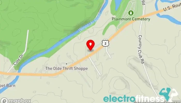 map of River House Yoga Yoga studio in East Montpelier