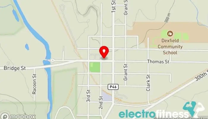 map of River valley fitness Fitness center in Redfield