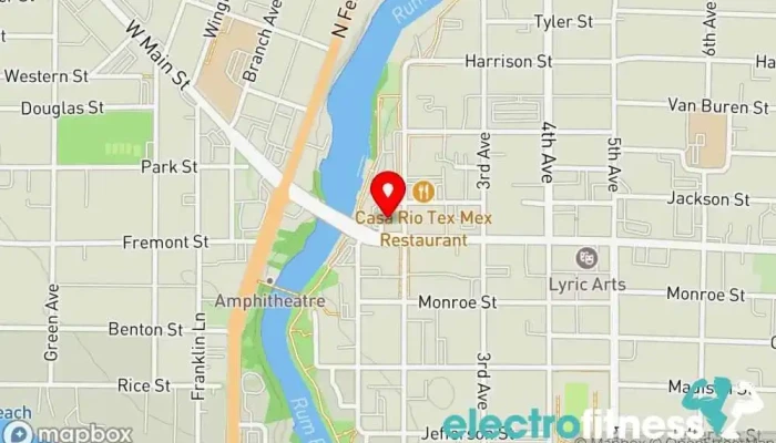 map of River Yoga Yoga studio in Anoka