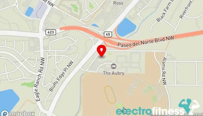 map of Riverpoint Sports and Wellness Athletic club, Gym, Personal trainer, Pilates studio, Yoga studio in Albuquerque