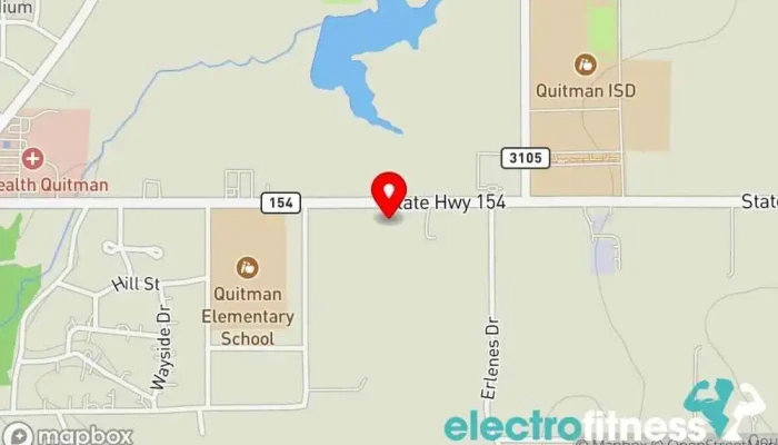 map of Rock Solid Fitness Fitness center, Gym in Quitman