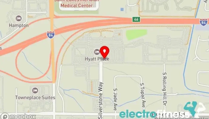 map of RockBox Fitness Meridian South Boxing gym, Fitness center, Gym in Meridian