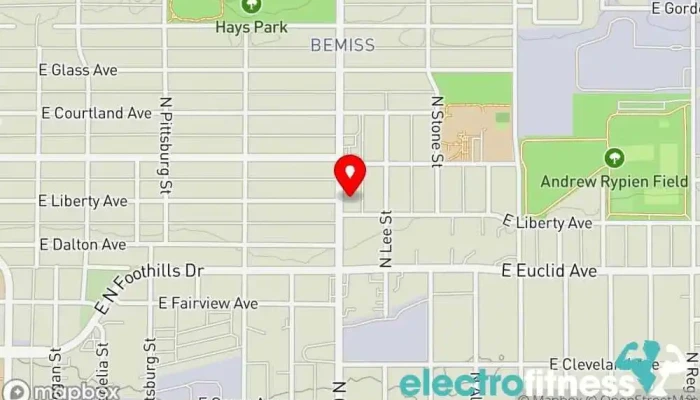 map of Rooted Yoga & Wellness Yoga studio, Sauna in Spokane