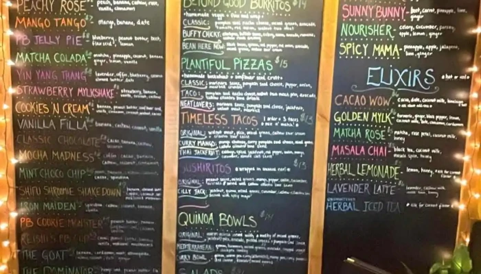 Roots Cafe Menu - Closter