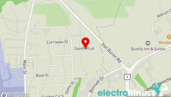 map of Rossignol Performance & Fitness Gym in Caribou
