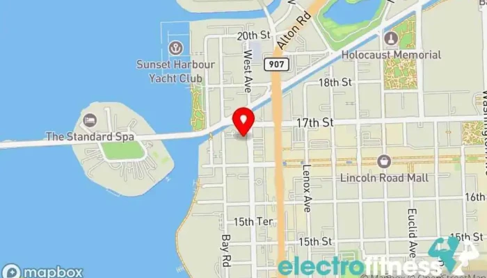 map of RoyaFit Fitness center, Personal trainer in Miami Beach