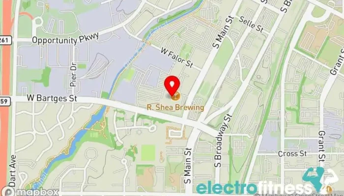 map of Ruffier Fitness Personal trainer in Akron