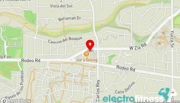 map of Santa Fe Fitness and Martial Arts Martial arts school, Physical fitness program, Yoga studio in Santa Fe