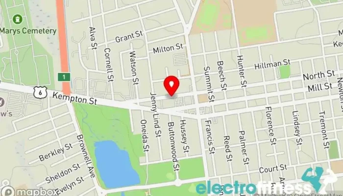 map of Sault Fitness and Cycle Gym in New Bedford