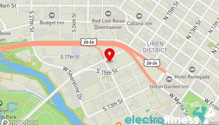 map of SBG Idaho Martial arts school, Boxing gym, Gym in Boise