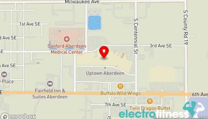 map of School of Sport Fitness center in Aberdeen
