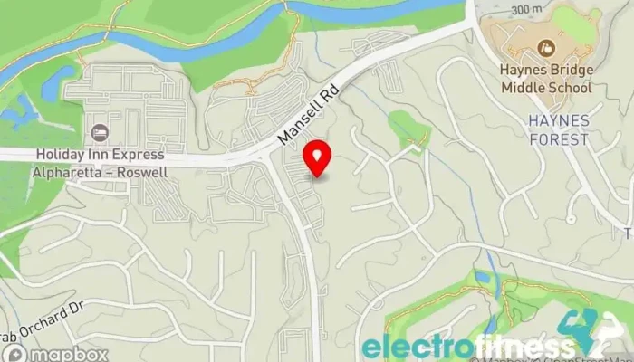 map of Senergy Fitness Mansell Personal trainer, Boot camp, Fitness center, Gym, Physical fitness program in Alpharetta