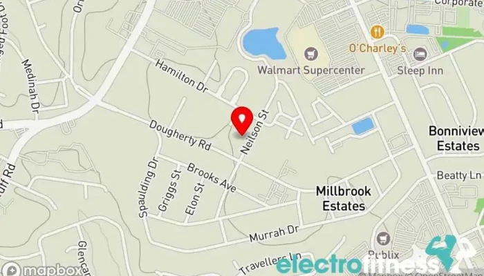 map of Sentral Fitness Gym in Aiken