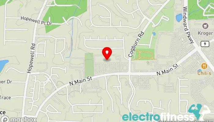 map of SFX FITNESS Fitness center, Gym, Personal trainer, Physical fitness program in Alpharetta
