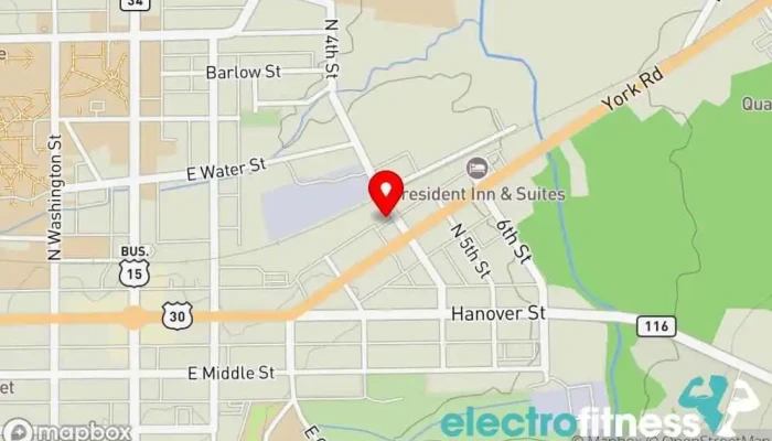 map of Shaffer Elite Fitness, LLC Personal trainer in Gettysburg