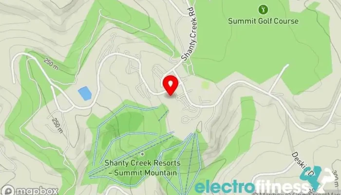 map of Shanty Creek Resort - Fitness Center Spa in Bellaire