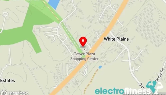 map of Sharons studio Gym in White Plains