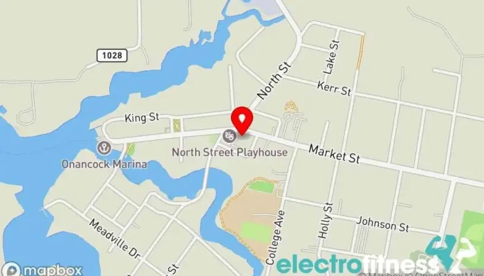 map of Shore Balance Yoga Yoga studio in Onancock