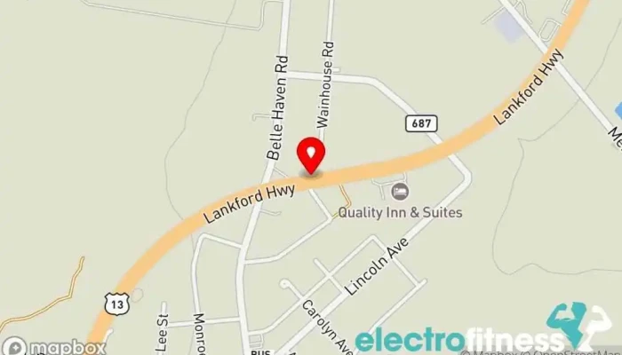 map of Shore Total Fitness Gym in Exmore