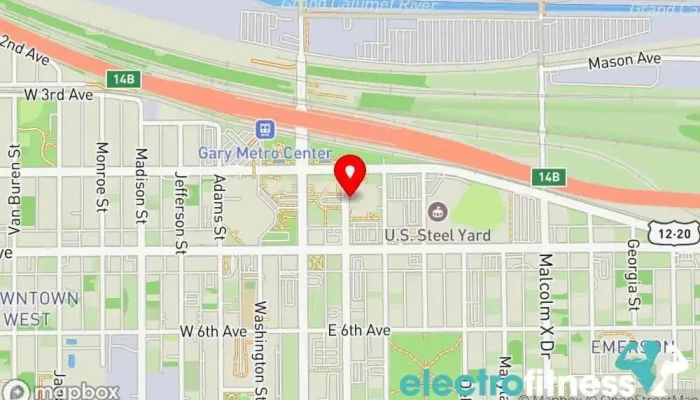 map of Shuler's Stable (Inside Hudson-Campbell Sports Center). Personal trainer, Boxing gym, City government office, Entertainment, Gym, Weight loss service in Gary