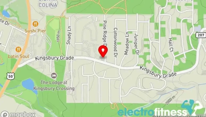 map of Sierra Blue Yoga & Wellness Yoga studio in Stateline