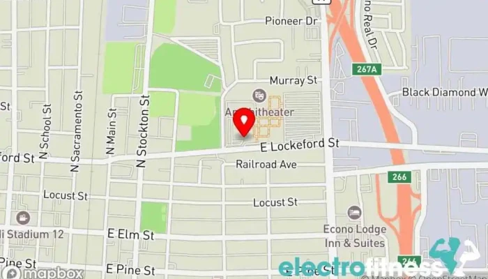 map of Sierra Tango Fitness Gym in Lodi
