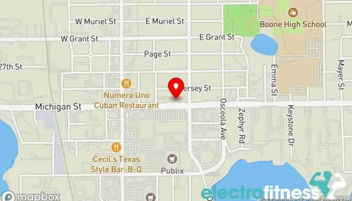 map of Signature Fitness Personal trainer in Orlando