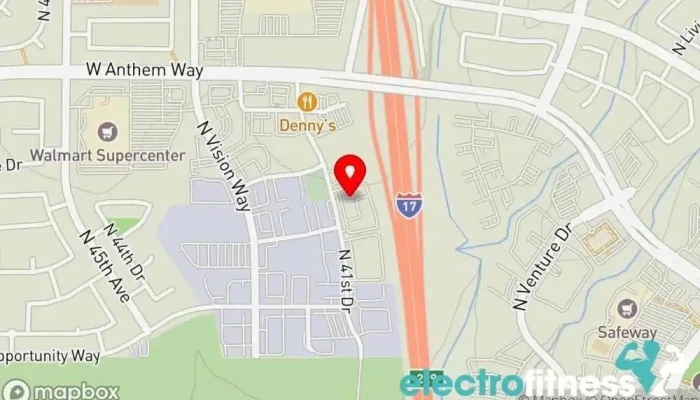 map of SkinSport Fitness Center Gym, Fitness center, Personal trainer, Physical fitness program, Weight loss service in Phoenix