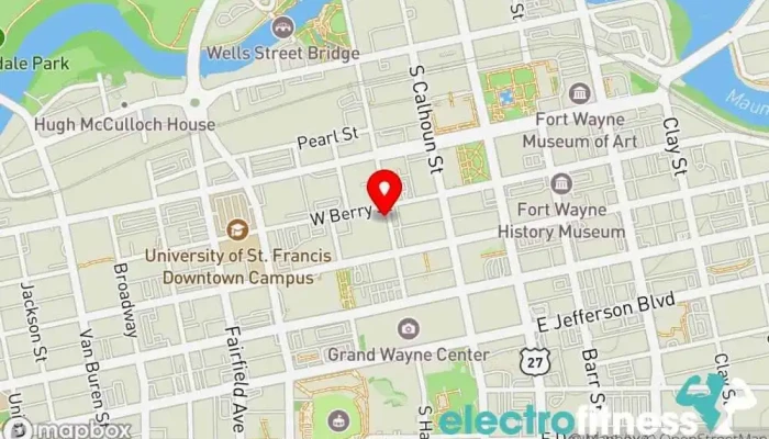 map of Skyline YMCA Gym, Weight loss service in Fort Wayne