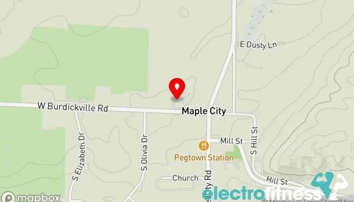 map of Sleeping Bear Bay Club Gym in Maple City