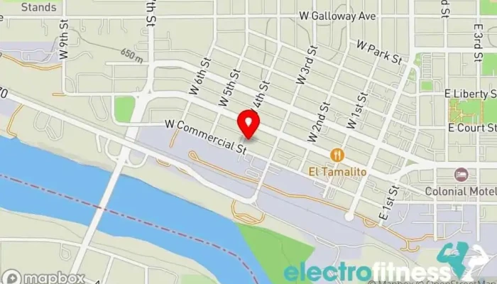 map of Small Town Fitness Performance Center Gym in Weiser