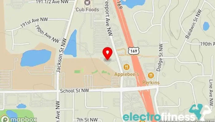 map of Snap Fitness Elk River Gym in Elk River