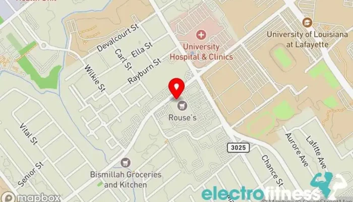 map of Snap Fitness Lafayette - West Congress Street Gym in Lafayette