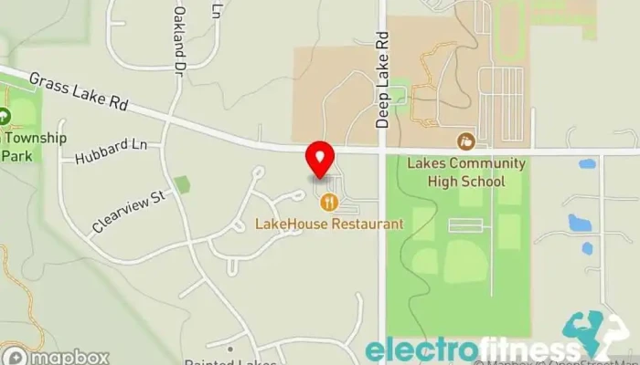 map of Snap Fitness Lake Villa Gym in Lake Villa